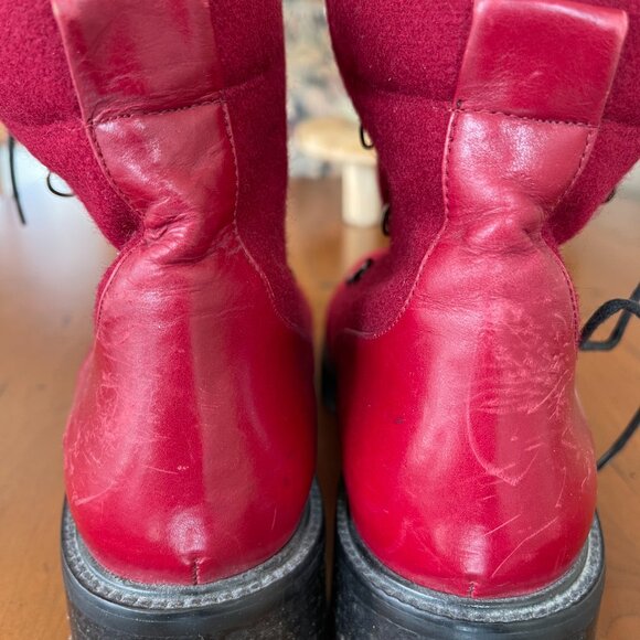 Stuart Weitz Felted Wool/Gortex Boots - Picture 4 of 6